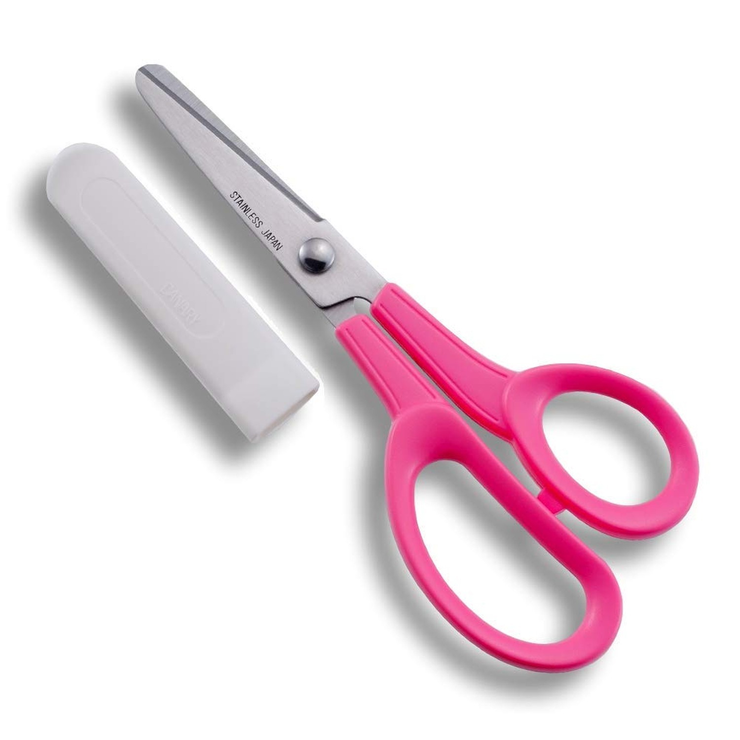 CANARY Kids Scissors 6" for Age 6-8, Safe Blunt Tip with Blade Cover, Made in...