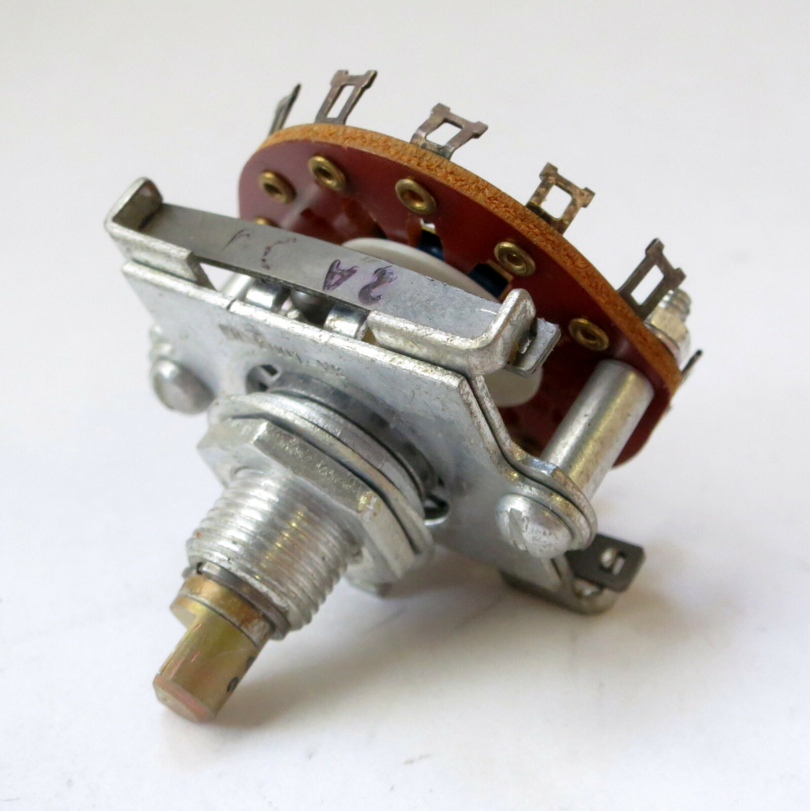 CRL 2 pole 5 position rotary switch with short milled shaft
