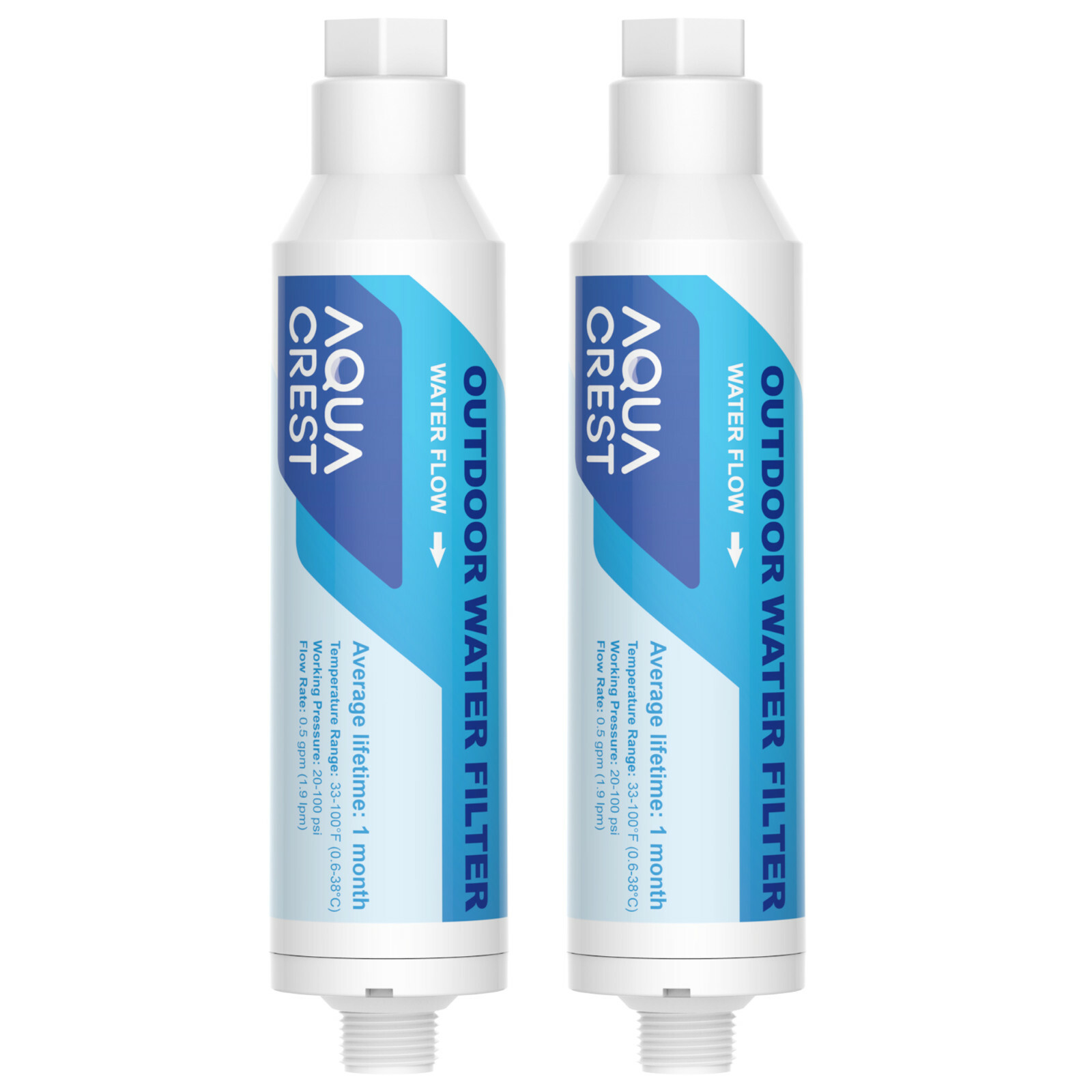 AQUA CREST Inline Water Filter, Dedicated for Car Washing, Window&Yard Cleaning