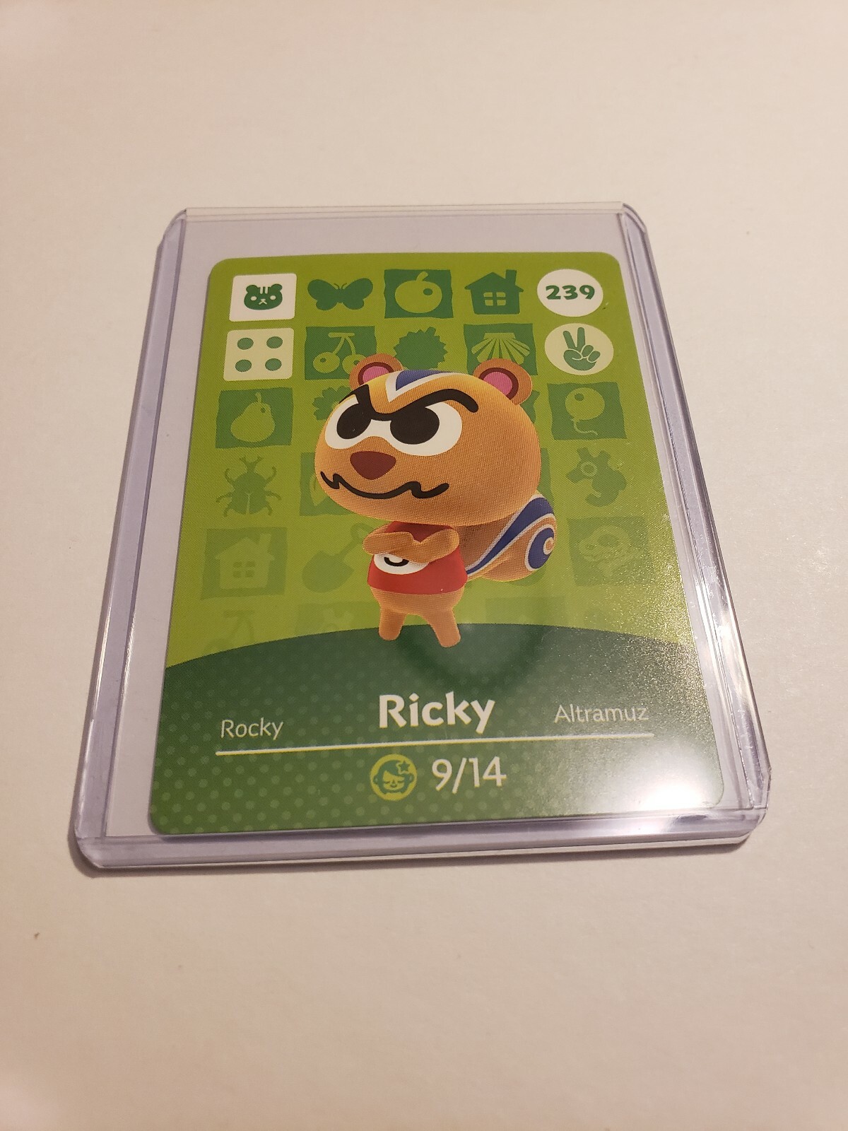Ricky # 239 Animal Crossing Amiibo Card Horizon Series 3 MINT NEVER SCANNED!