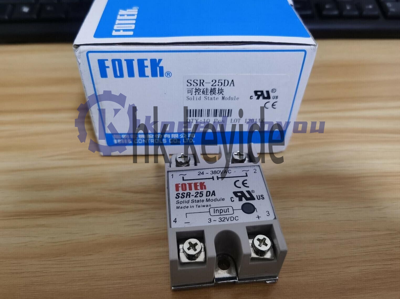 1Psc new Fotek SSR-25DA SSR25DA Solid State Relay 25A