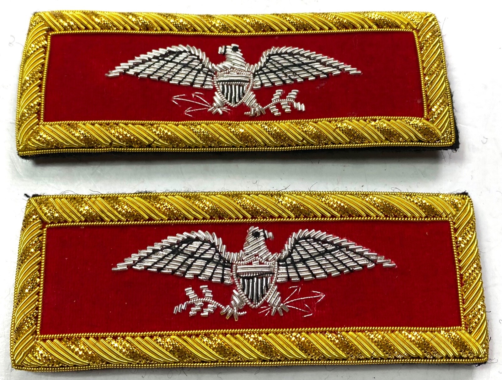 INDIAN WARS US ARMY M1872 ARTILLERY COLONEL TUNIC SHOULDER BOARDS W/CILPS