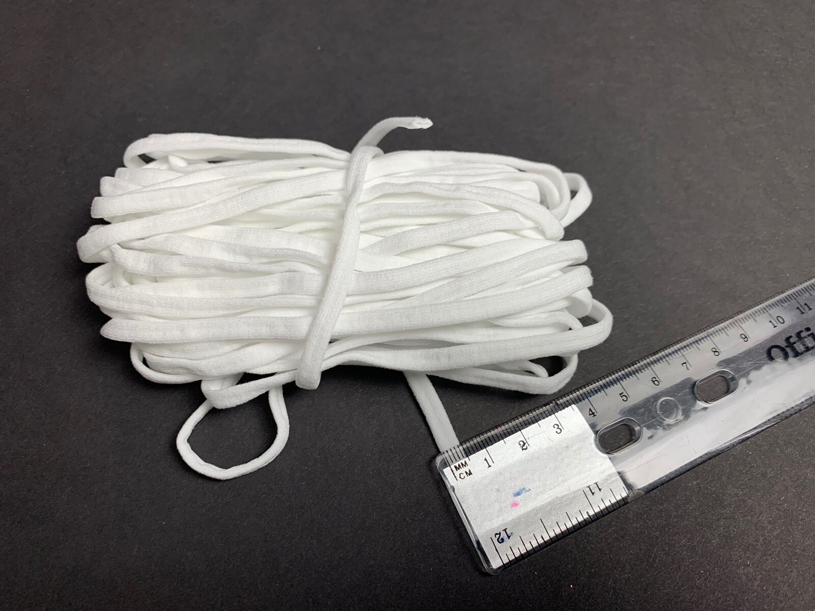 High-quality 5mm Elastic Flat Ear Loops $9.95 Per 10 Yards