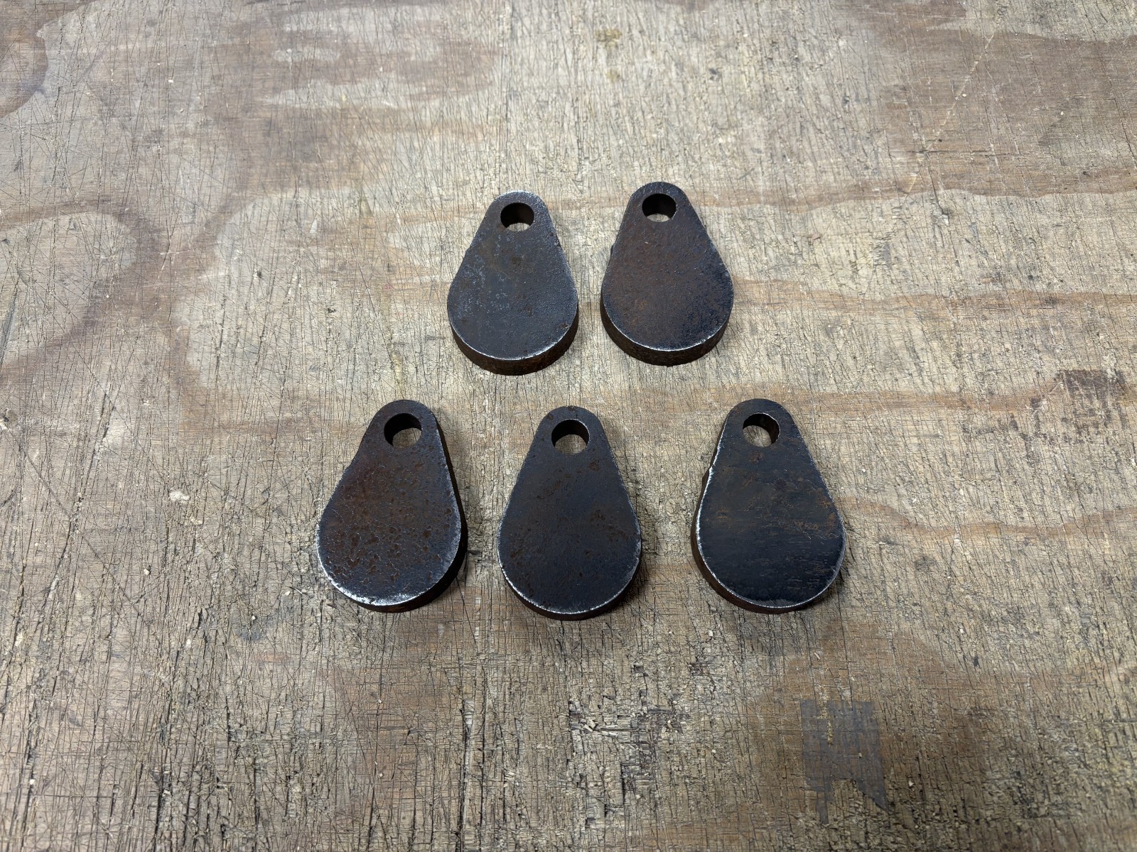 AR500 2" X 1/2" Steel Shooting Target Set of 5 Surplus Blemish