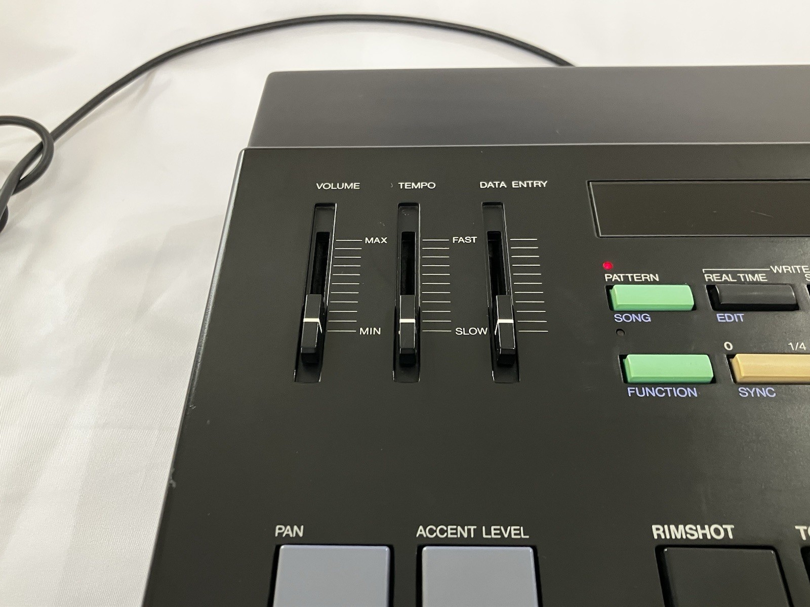 Yamaha RX15 Digital Drum Machine Tested Working Double-Trigger Pads w/ Manual