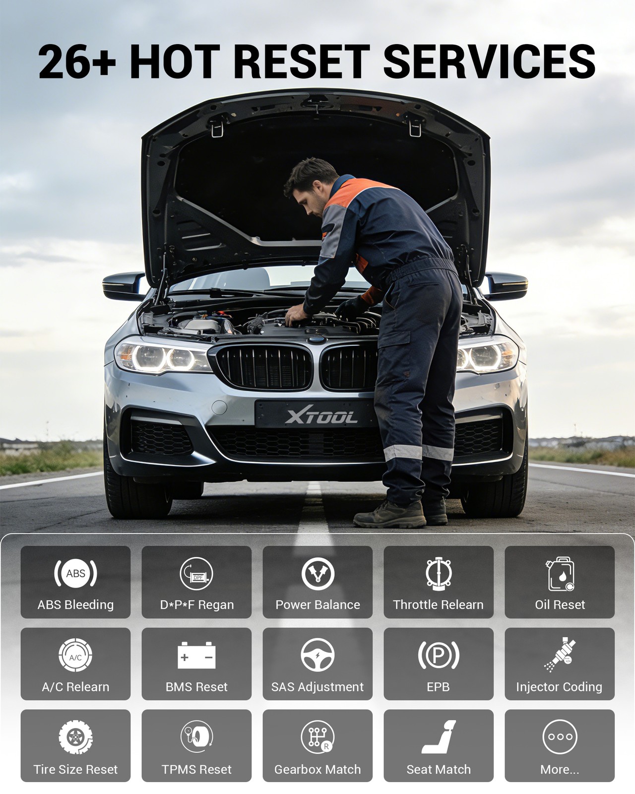 XTOOL A30M V2.0 Kit Bluetooth Full System Diagnostic Tool Bidirectional Scanner
