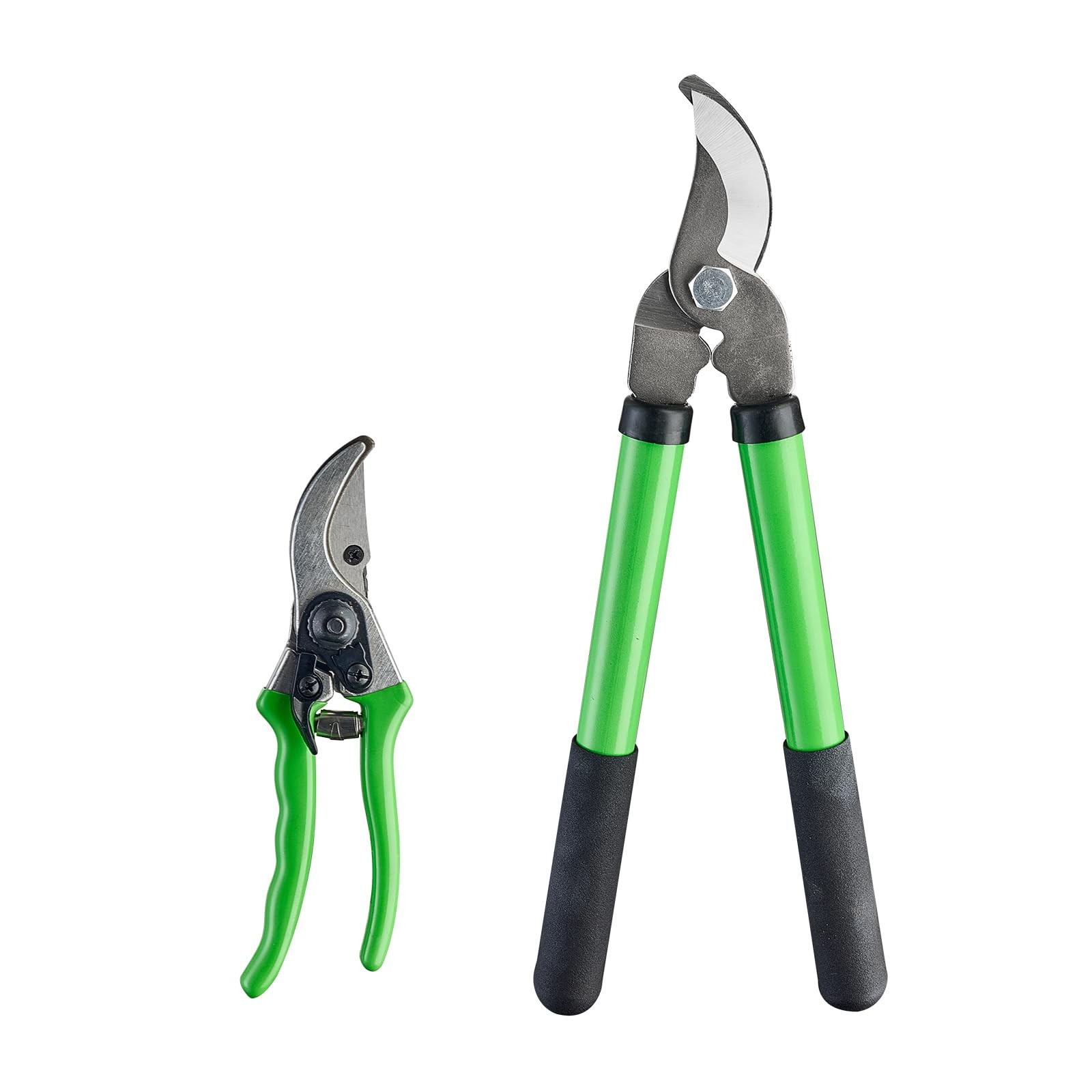 Pro Pruning Shears - Heavy Duty Garden with 8 inches, Green and Black