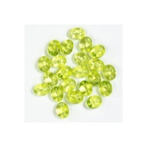 Czech Seed Twin 2-Hole Beads Lime 2.5mm×5mm