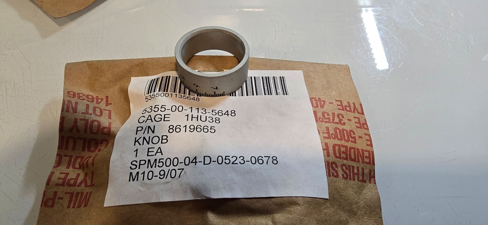 COMBAT CAPABILITIES DEVELOPMENT SCALE DIAL KNOB 8619665 5355-00-113-5648