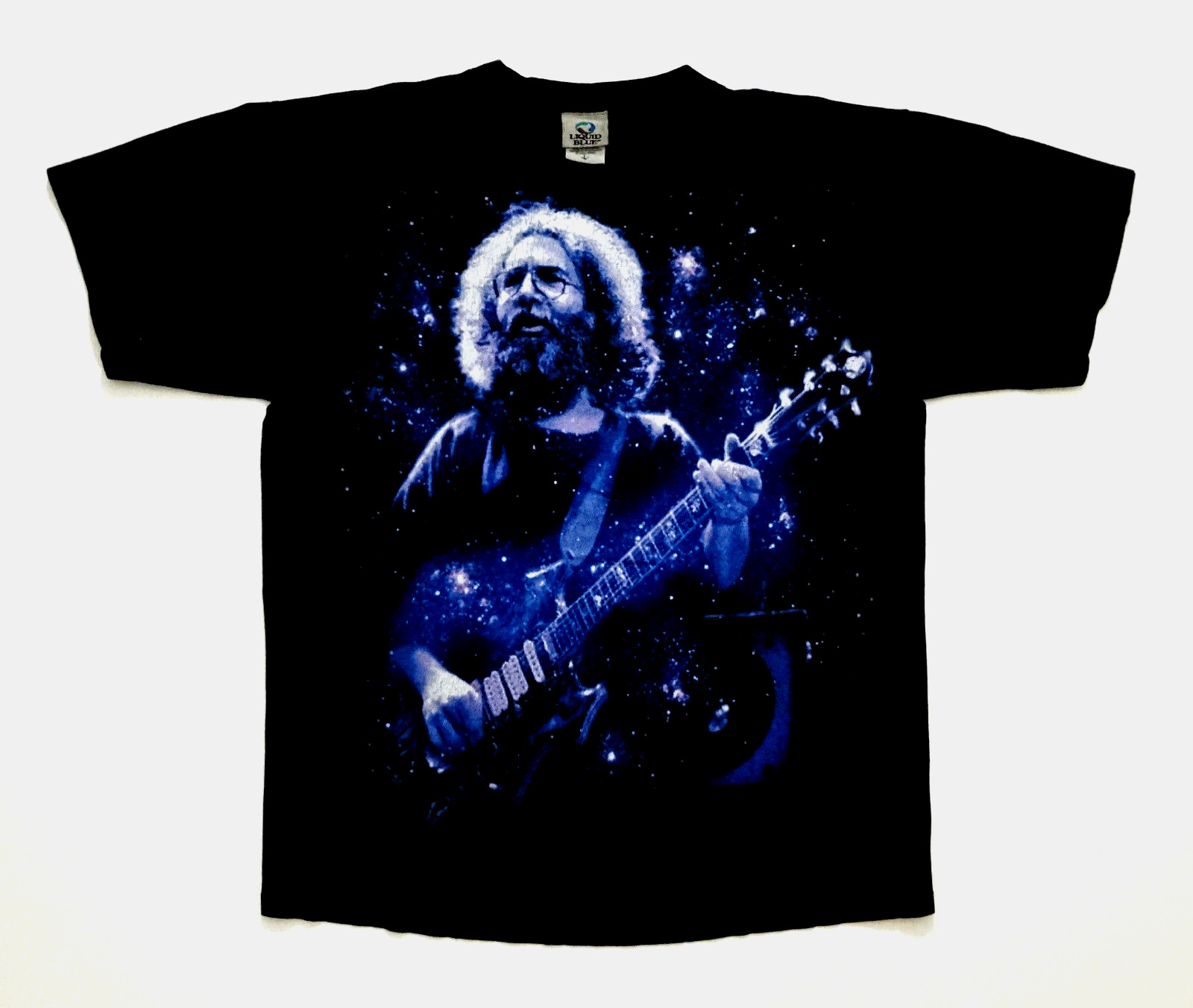 Grateful Dead Shirt T Shirt 2004 Jerry Garcia Tiger Guitar 1983 Tour Photo JG L