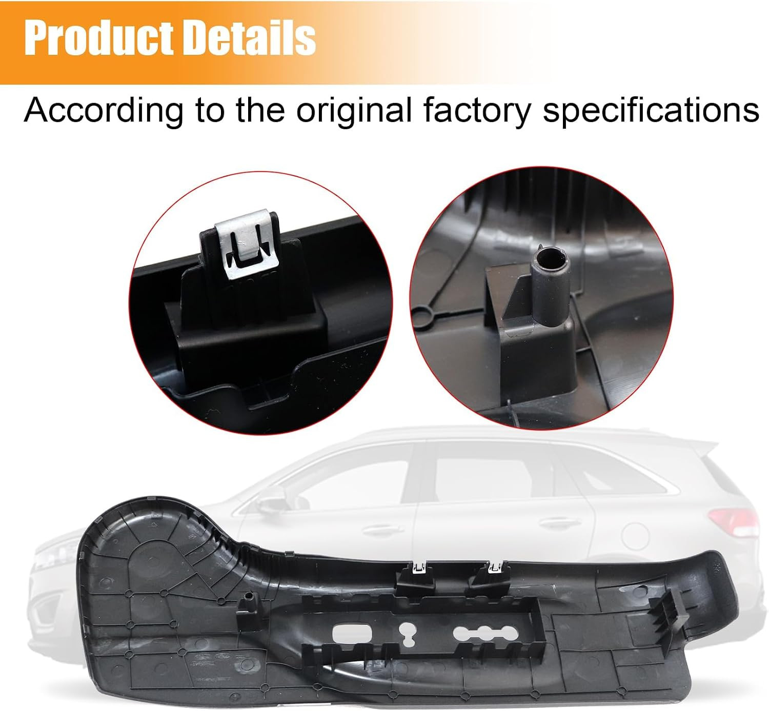 Driver Side Power Seat Switch Panel Bezel Compatible with 2011-2015 Kia Sorento
