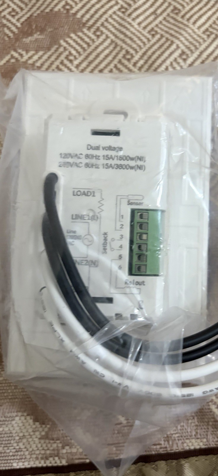 GM4 7-Day Programmable Radiant Floor Heating Thermostat 120V/240V GFCI New