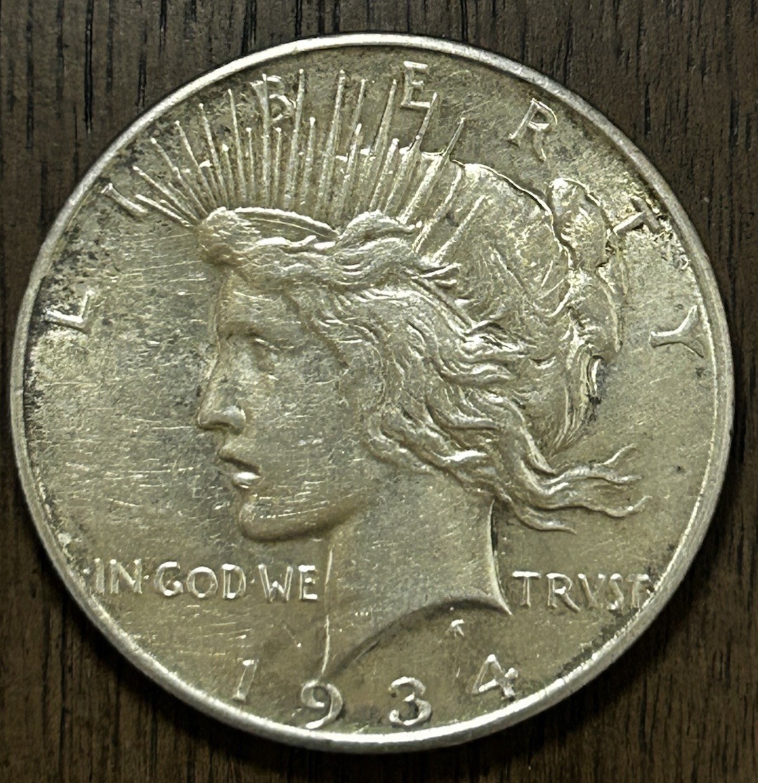 1934 D Peace Dollar AU - 24370