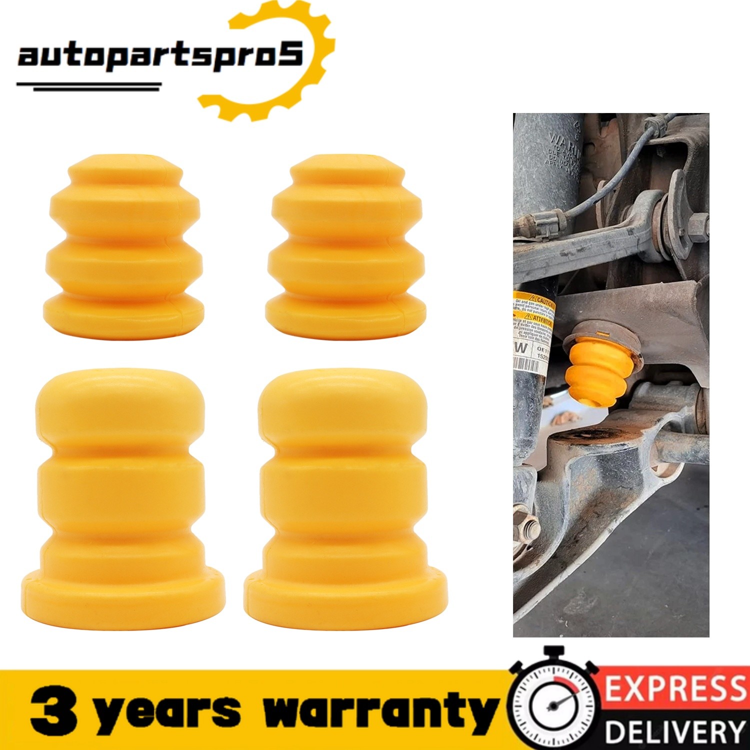 4x Control Arm Bump Stops for Chevy Silverado GMC Sierra Tahoe Suburban