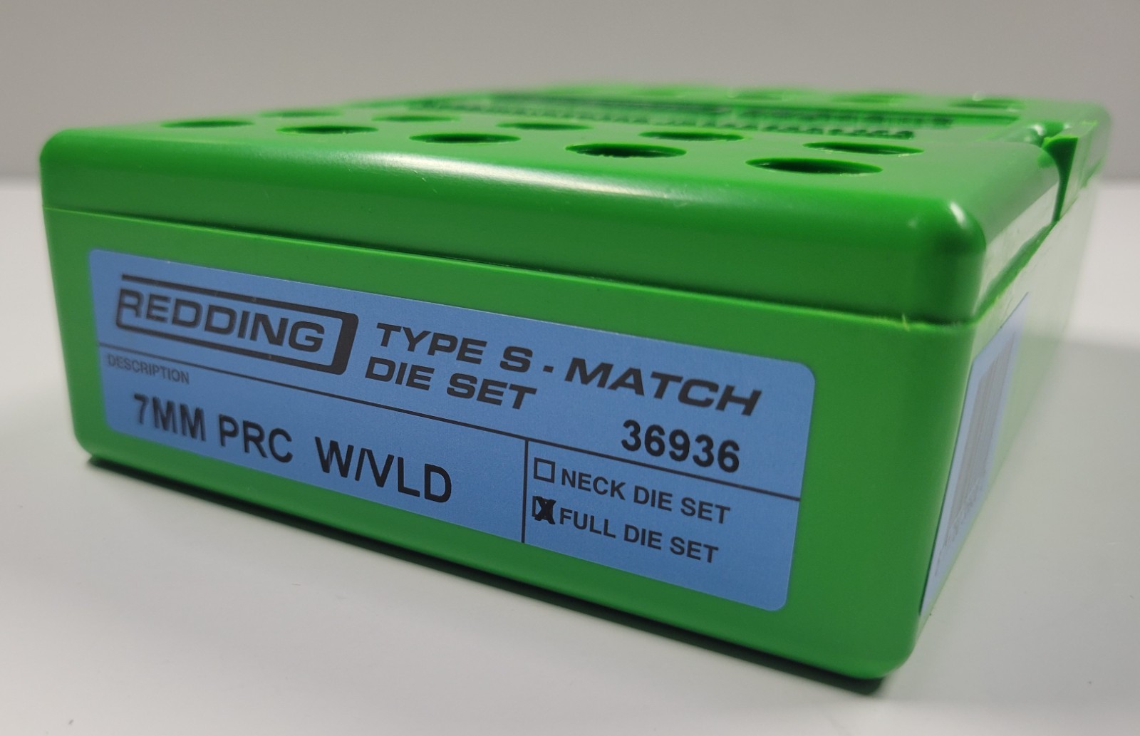 36936 REDDING TYPE-S MATCH BUSHING FULL DIE SET - 7MM PRC - FREE SHIP!