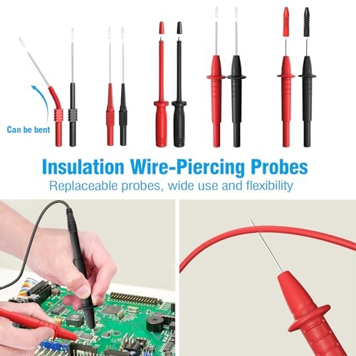 25PCS Multimeter Test Leads Kit, Test Leads Set with Replaceable Test Kit-1