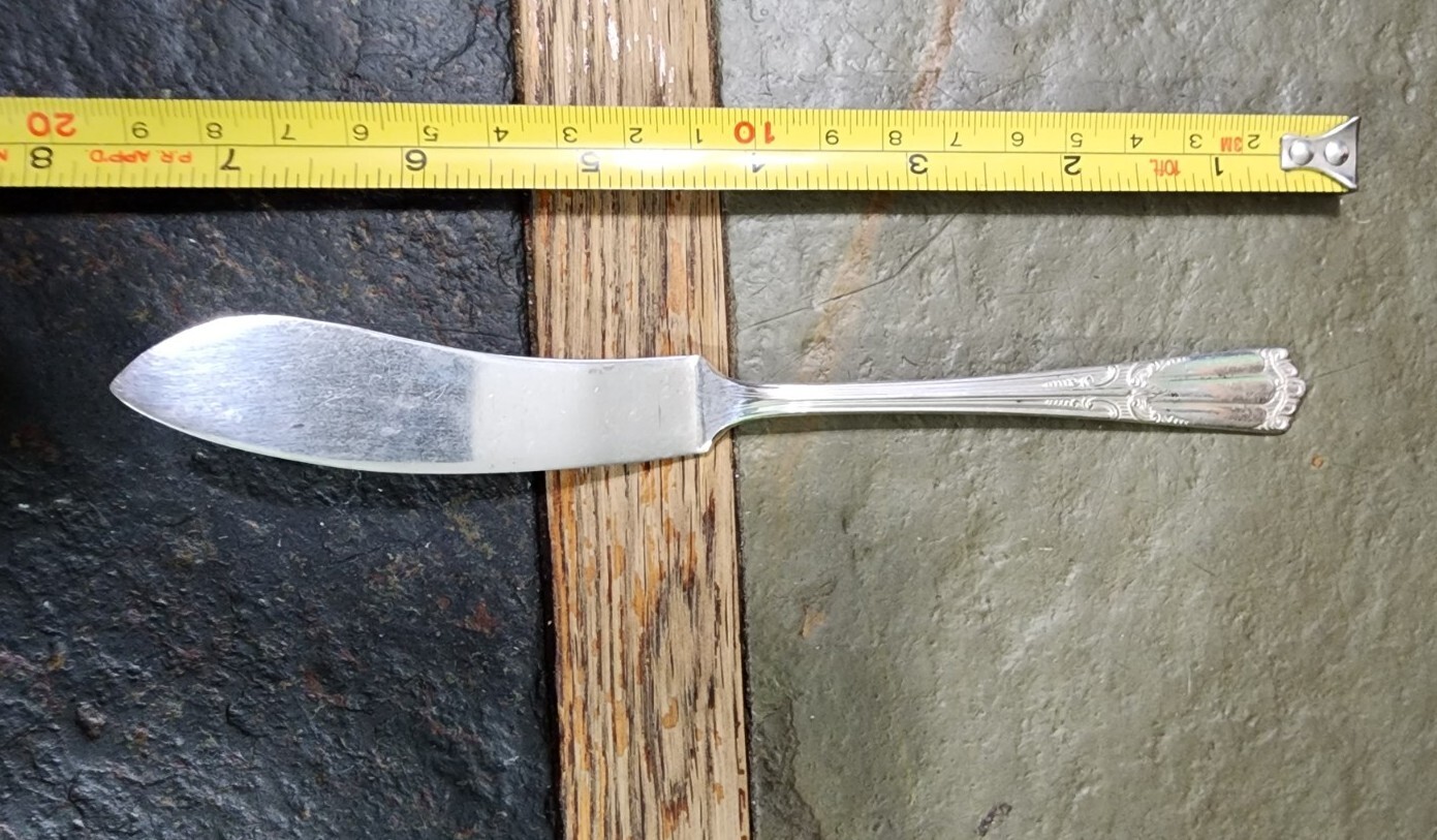 😘 ART DECO c1933 LENOX SILVERPLATED MASTER BUTTER KNIFE 🧈