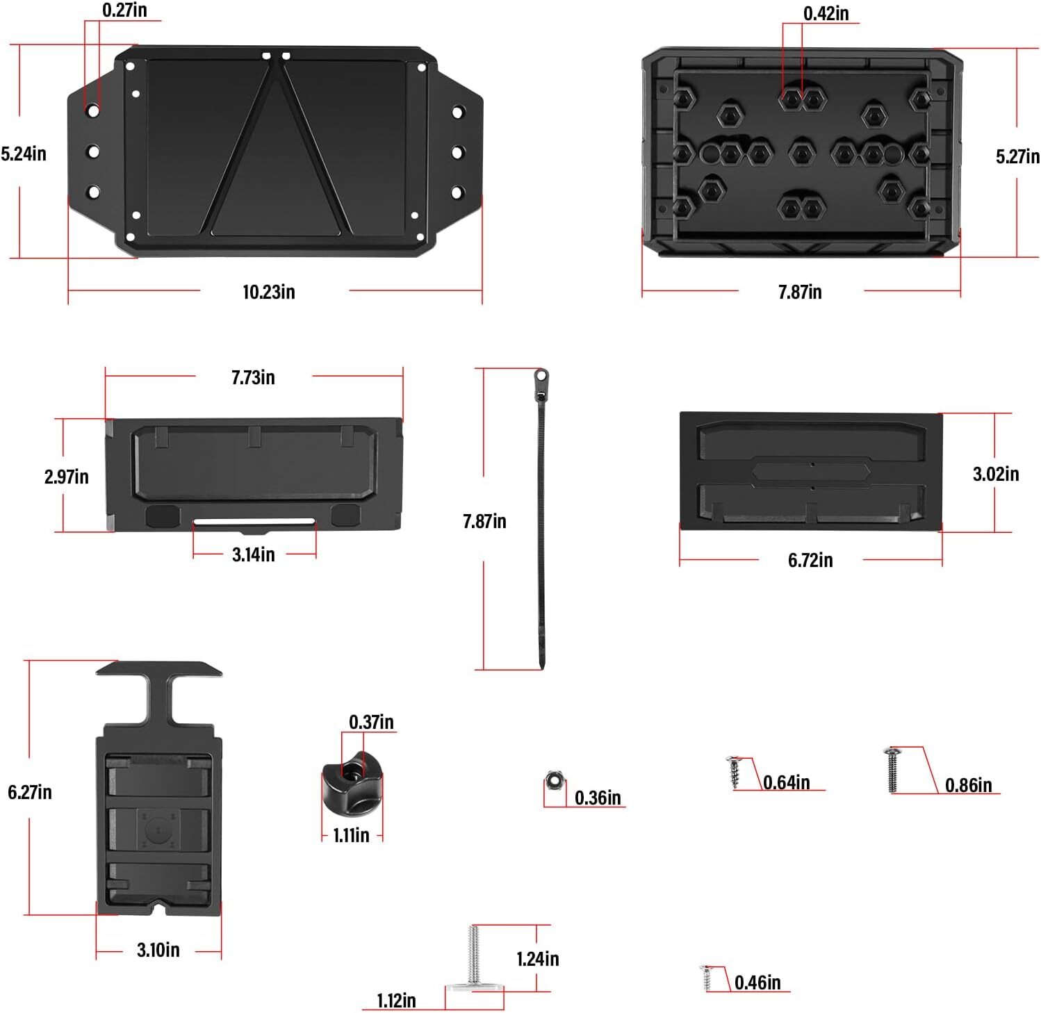 REPLACE FOR YAKATTACK CELLBLOK CLB-1002 TRACK MOUNTED BATTERY BOX