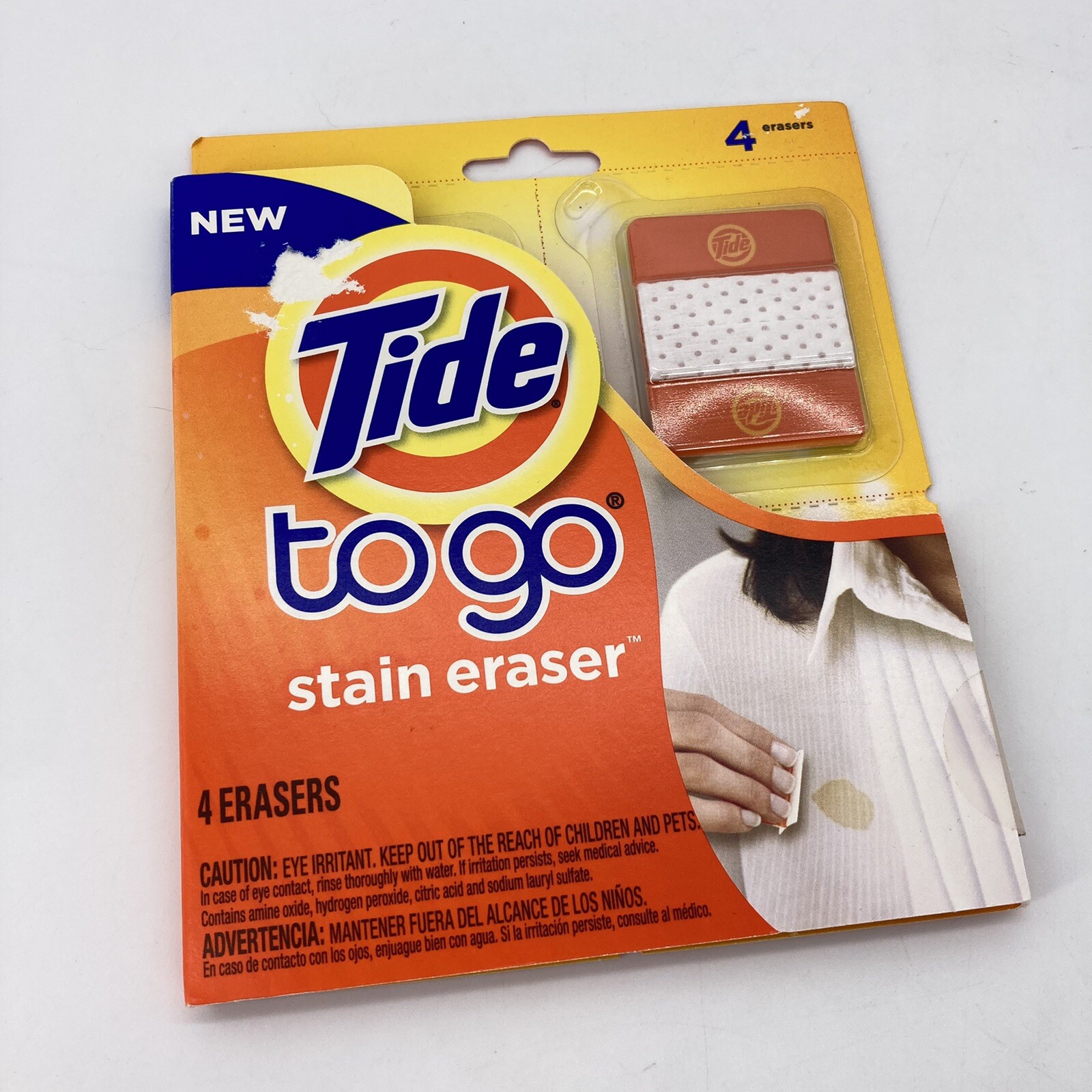 Tide To Go Stain Eraser Pads 4 Count Spot Remover Discontinued New Old Stock NOS