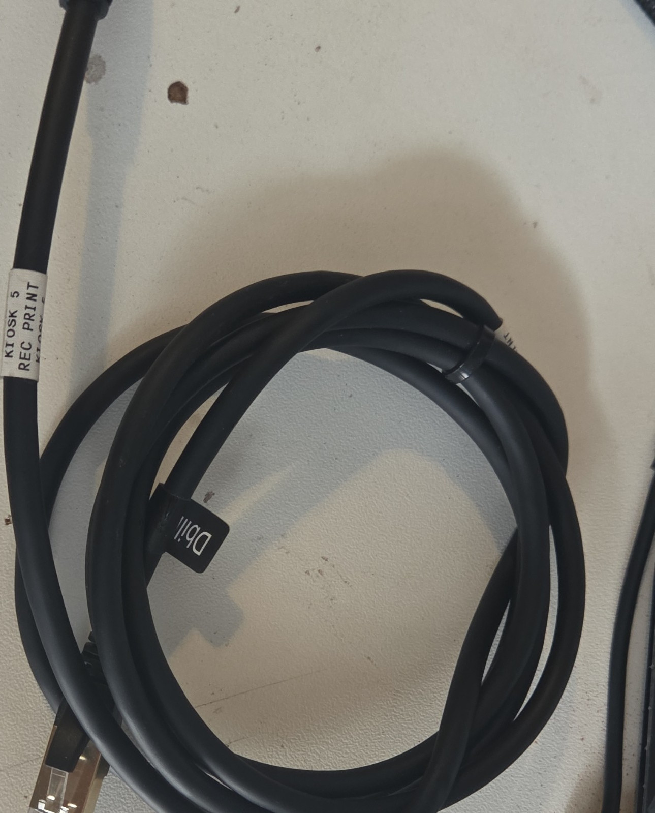 2 Outdoor RJ45 Ethernet Patch Cable 5 ft, Black, RJ45 Male to RJ45 Male #2