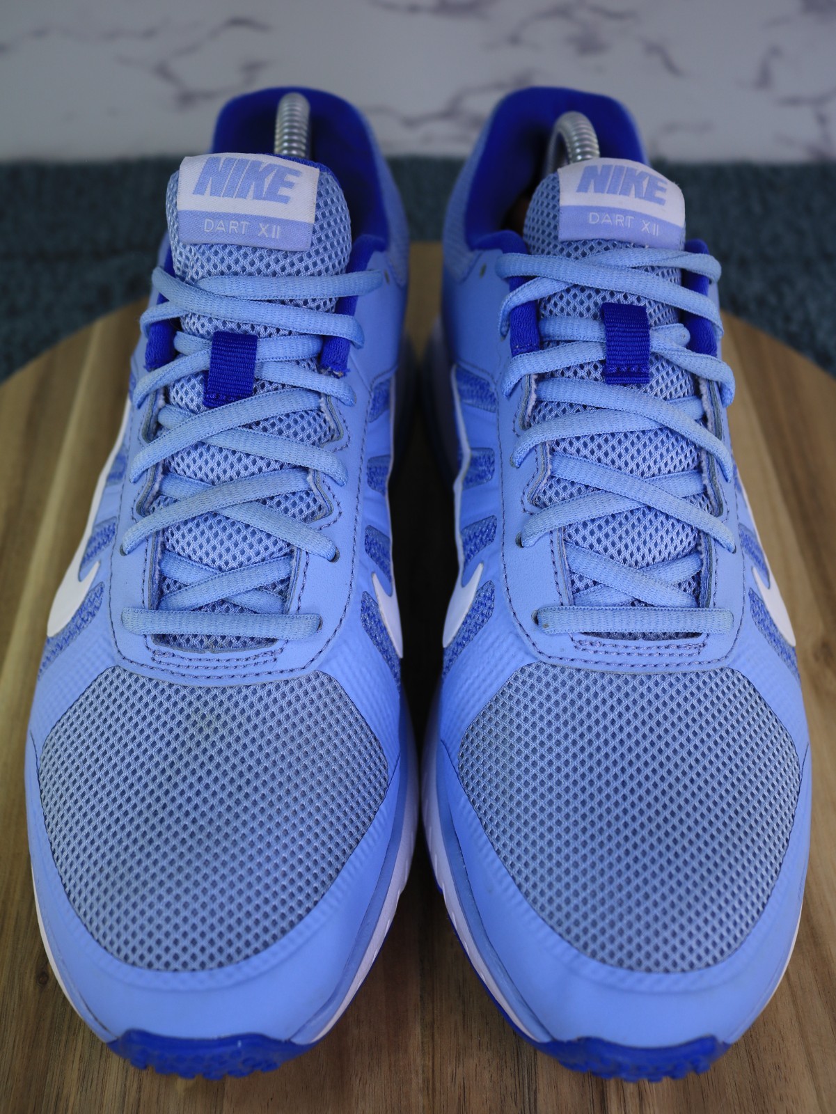 Nike Dart XII Shoes Blue White Running Sneakers Gym Sport 831535-403 Women Sz 11