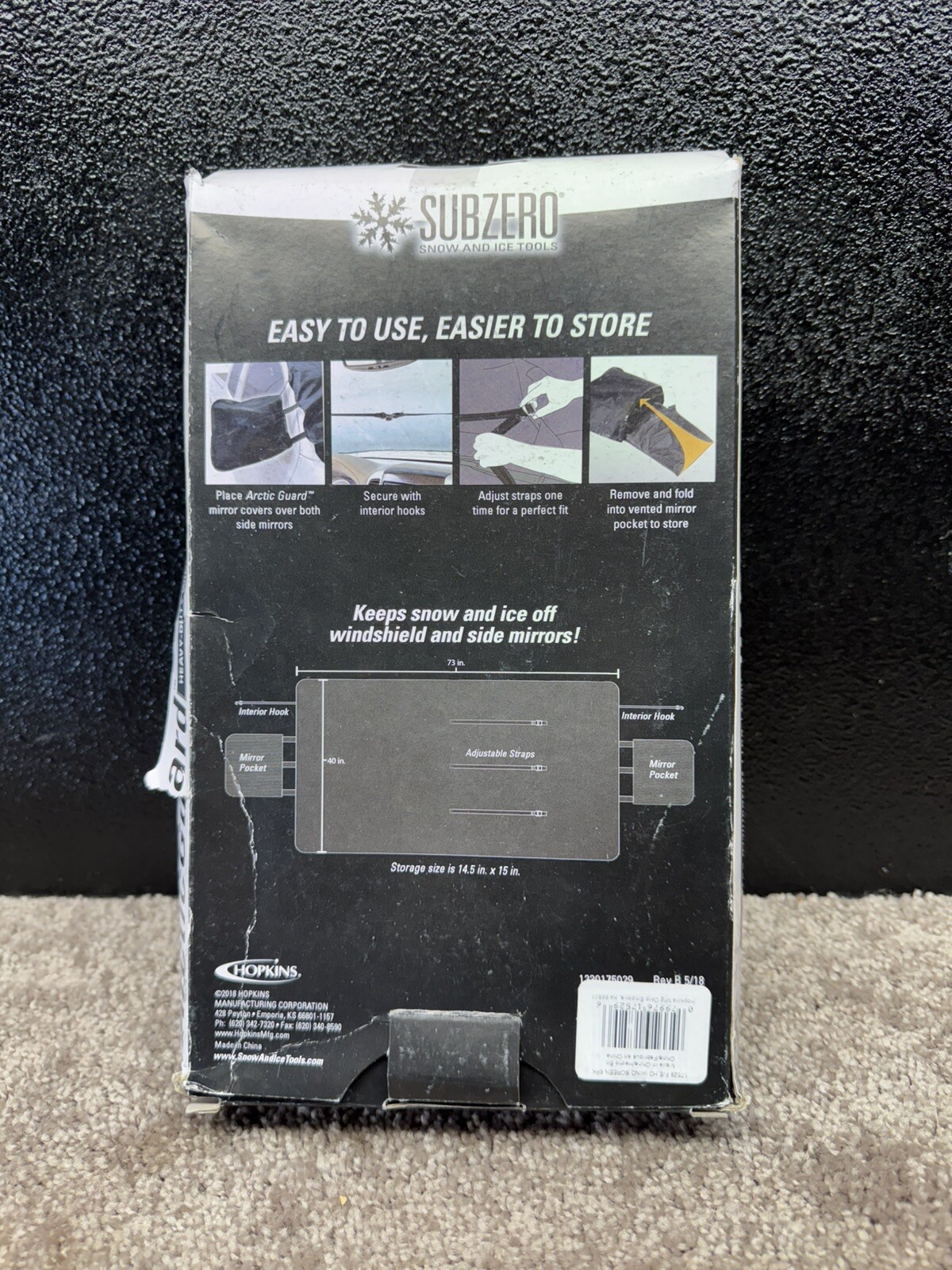 Auto Windshield Cover - Heavy Duty Snow & Ice ArcticGuard - SUBZERO Winter