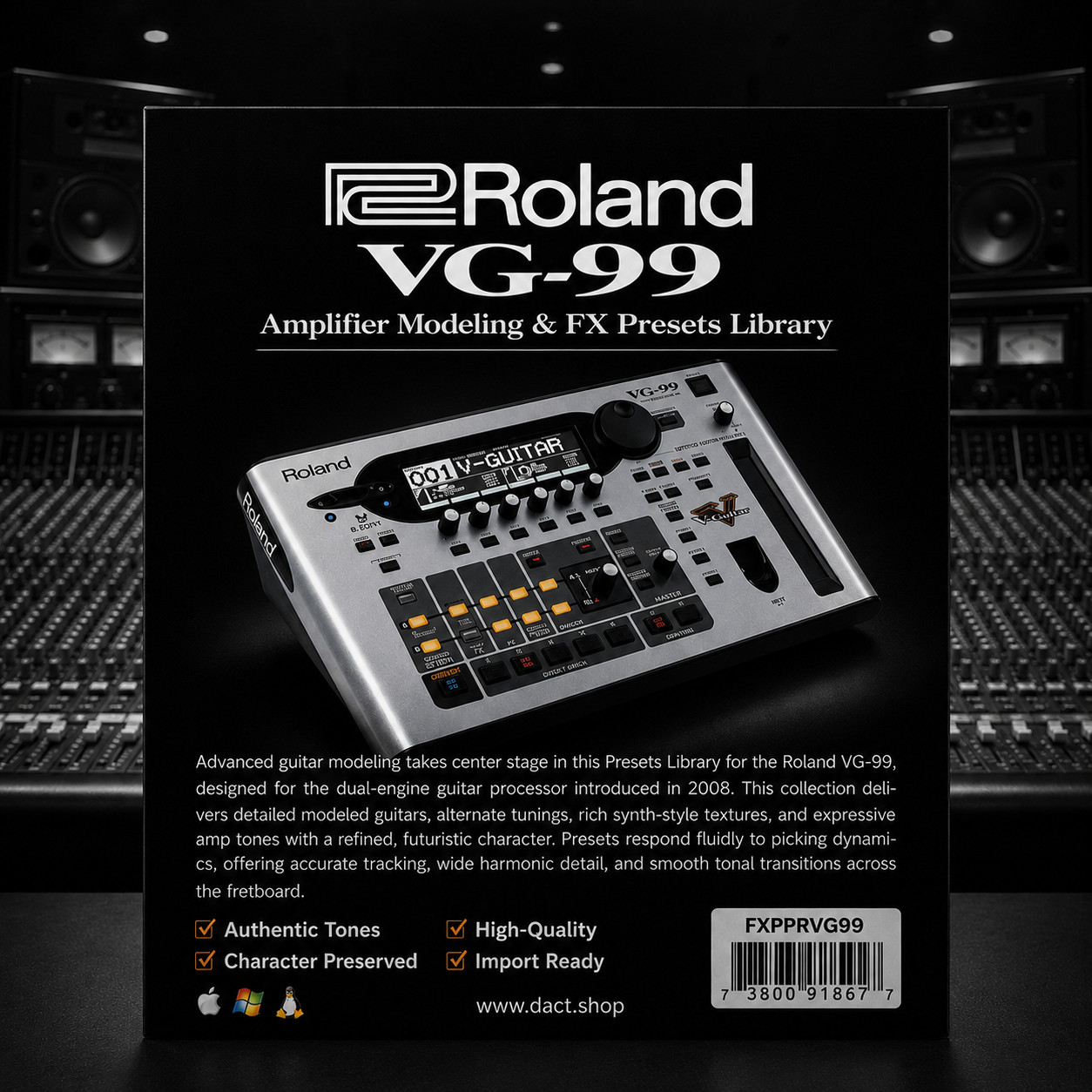Roland VG-99 Guitar Multi-FX Presets Library