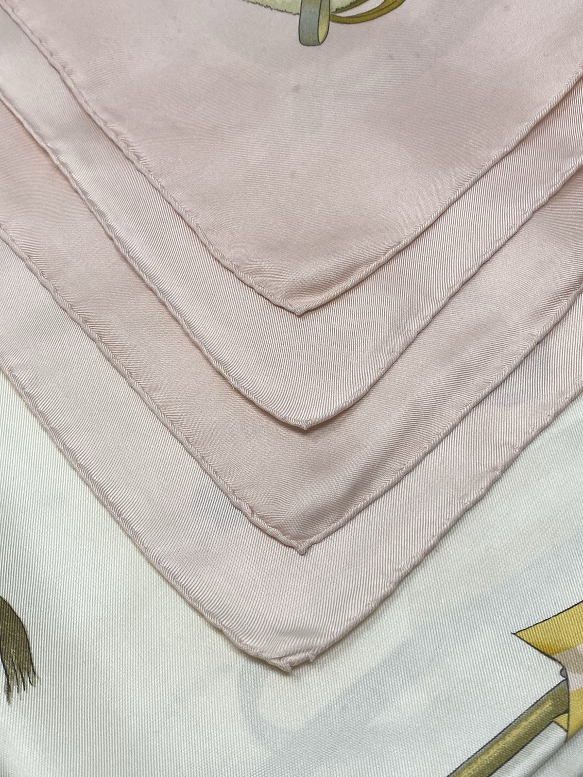 Hermes Silk Scarf Jumping Carre 90 Philippe Ledoux Pink