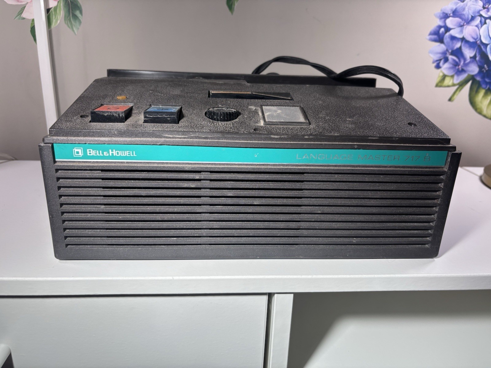 ⁠Vintage Bell & Howell Language Master 717 B Card Reader Player - Powers On⁠