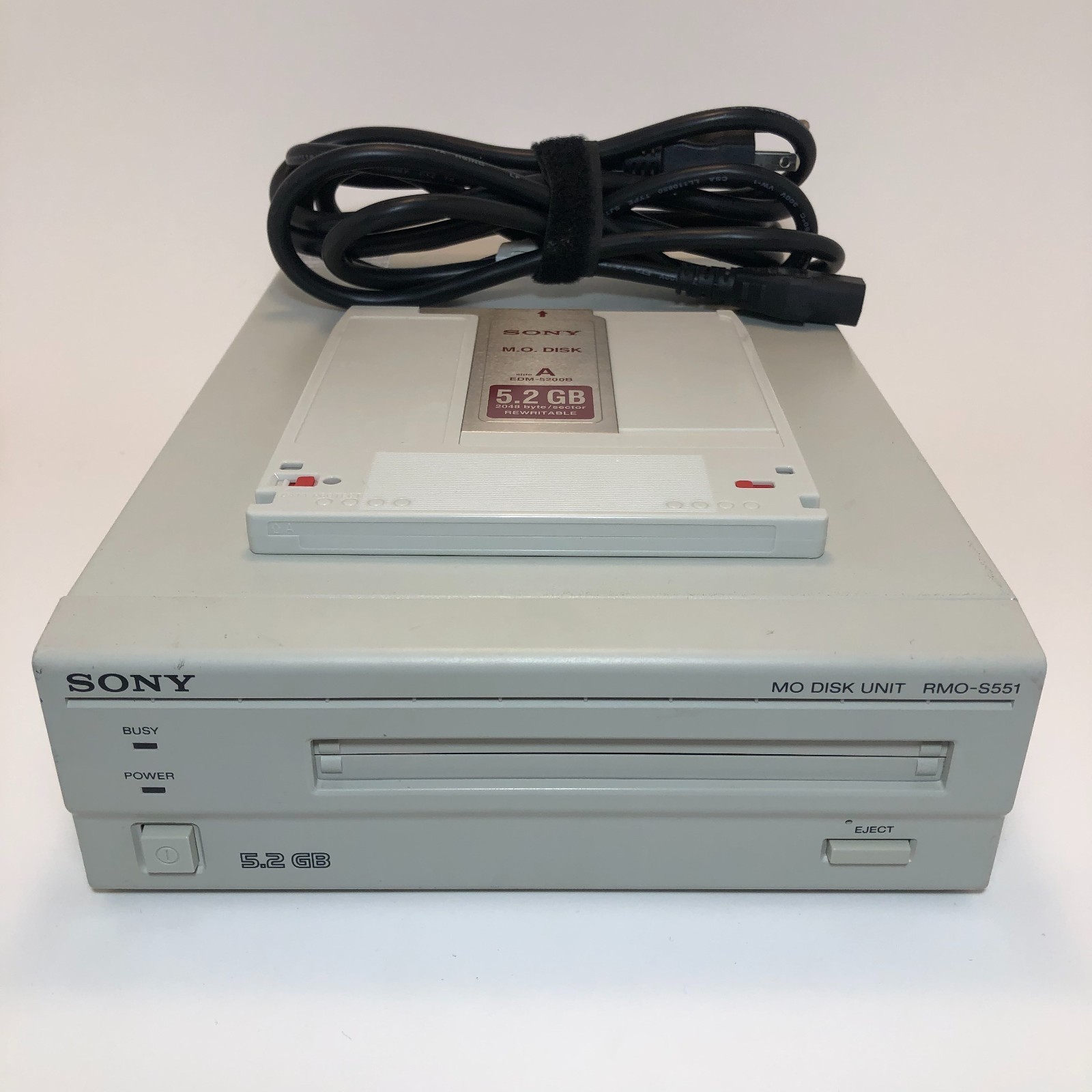 Sony RMO-S551 External MO Disk Drive Unit SCSI Untested (For Parts)