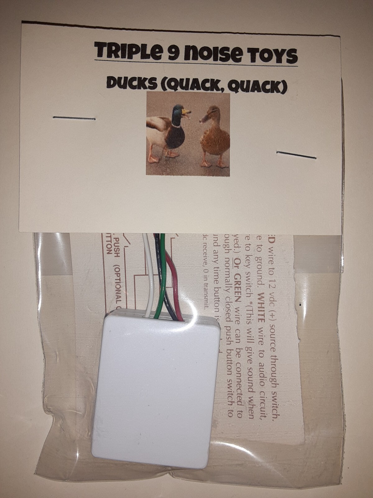 CB NOISE-TOY! (LISTEN) DUCKS QUACKING SOUND MODULE