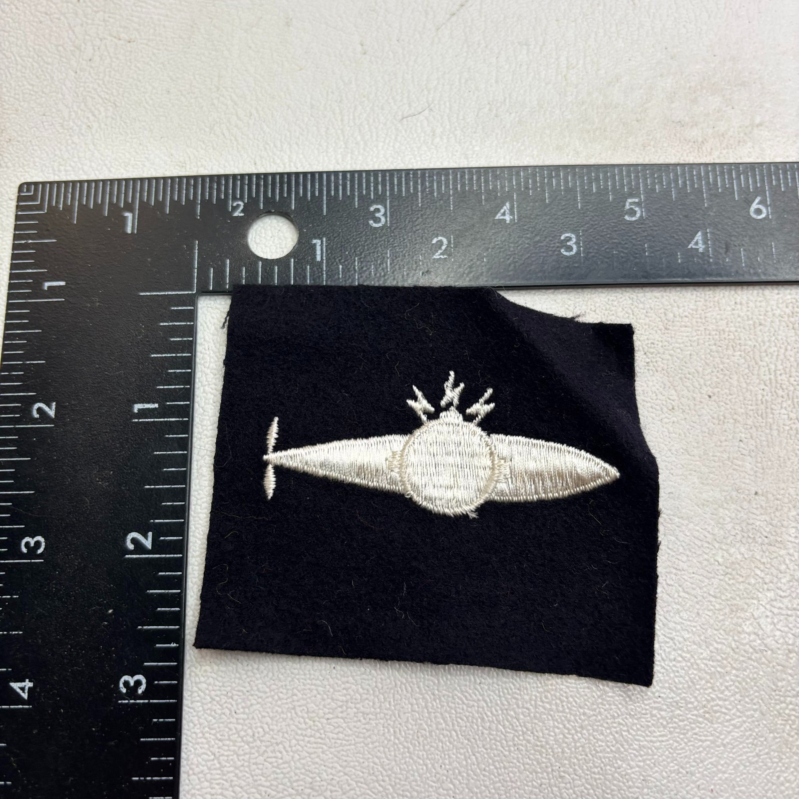 Vtg ADVANCED UNDERSEA WEAPONSMAN SLEEVE INSIGNIA US Navy Patch Military 62NS