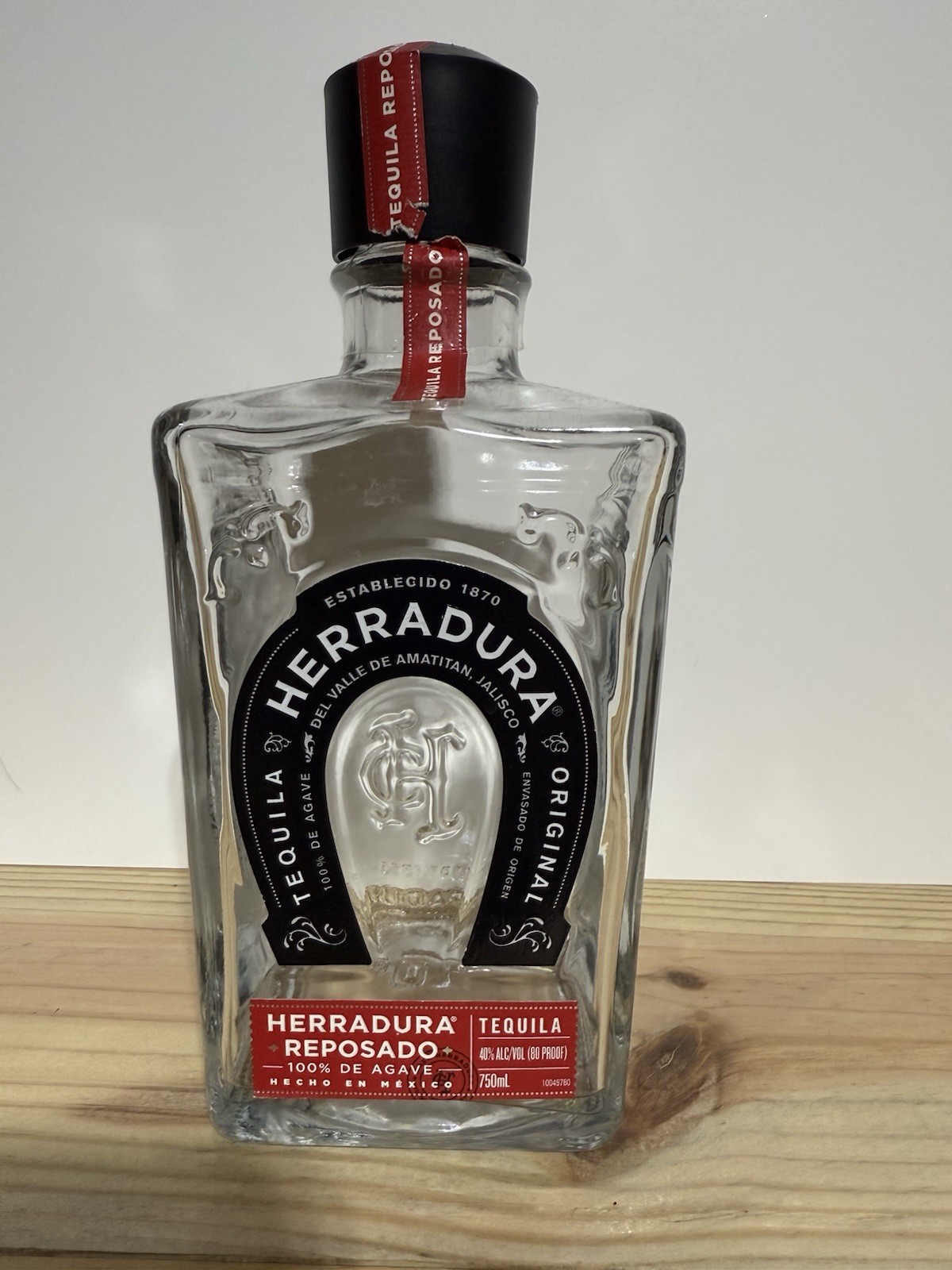 Herradura Tequila Reposado Empty Bottle 750 ML