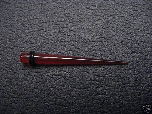 Body Piercing Taper 6g Acrylic 6 gauge RED expander