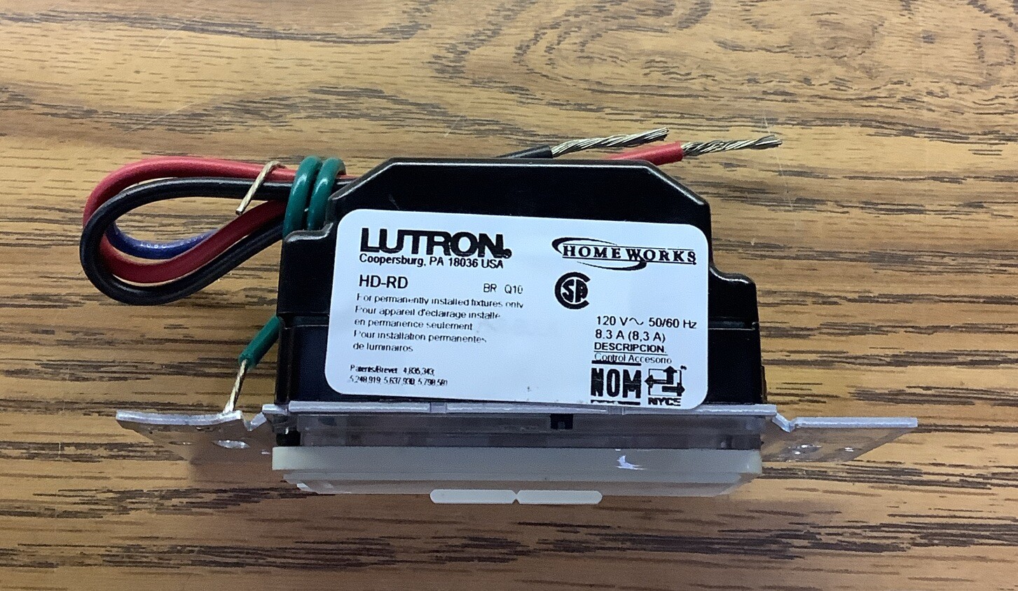 NOB Lutron Homeworks HD-RD-AL Accessory Dimmer