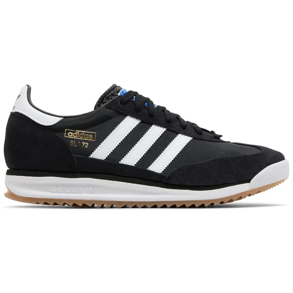 Adidas Originals Men's SL 72 RS Sneakers, Core Black / White / Blue, JI1282