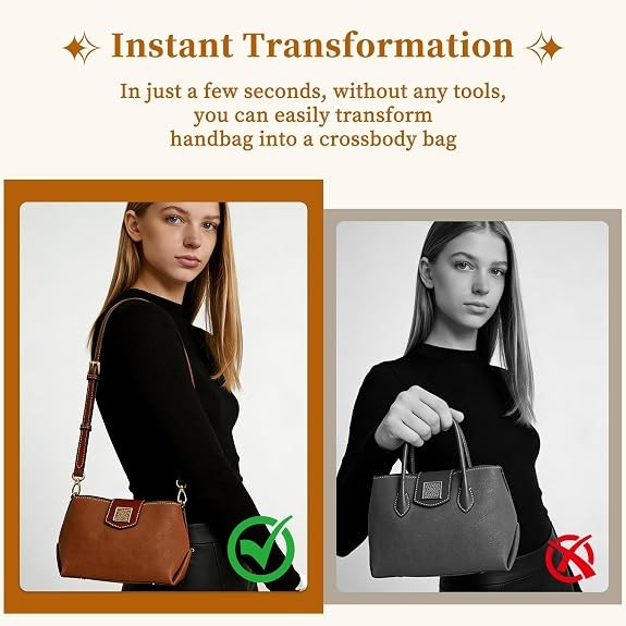 Straps Compatible with Dooney and Bourke Accessories-Genuine Leather,Adjustab...