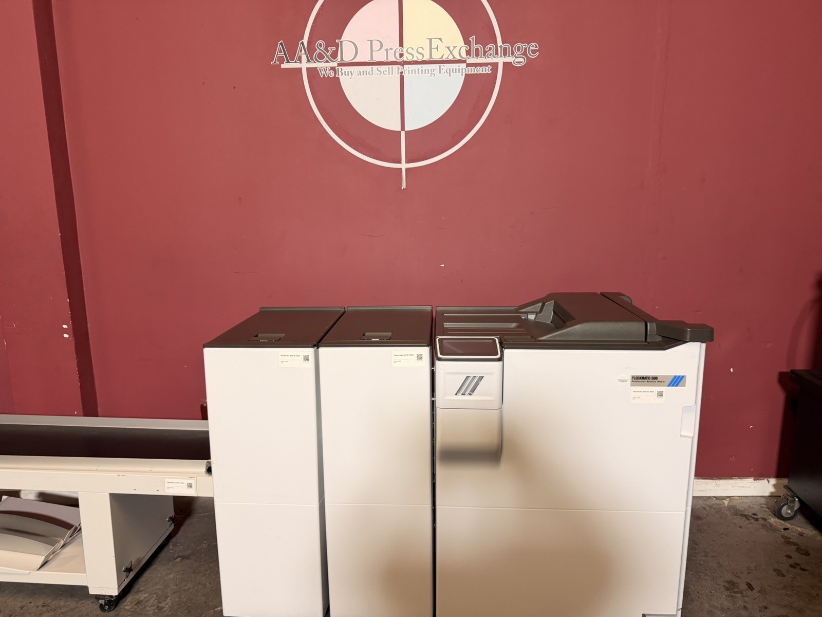 Plockmatic 500 bookletmaker extended Conveyor !Video!