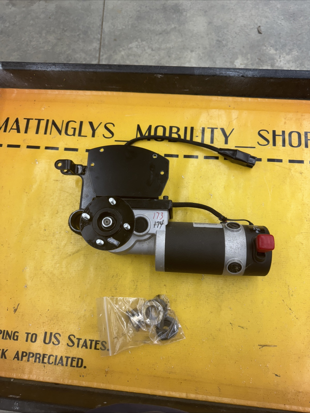 🥇ROVI X3 Power Wheelchair (Left) Motor MP36-WR-041, 1000008-00104 TESTED *L@@K*