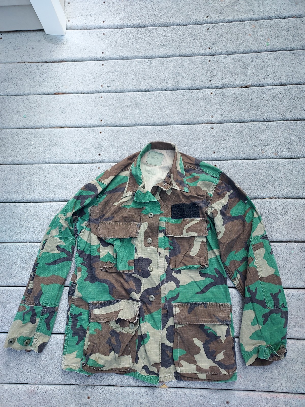 US Military Woodland Combat Coat Adult Medium Mens Hot Weather Coat Uniform