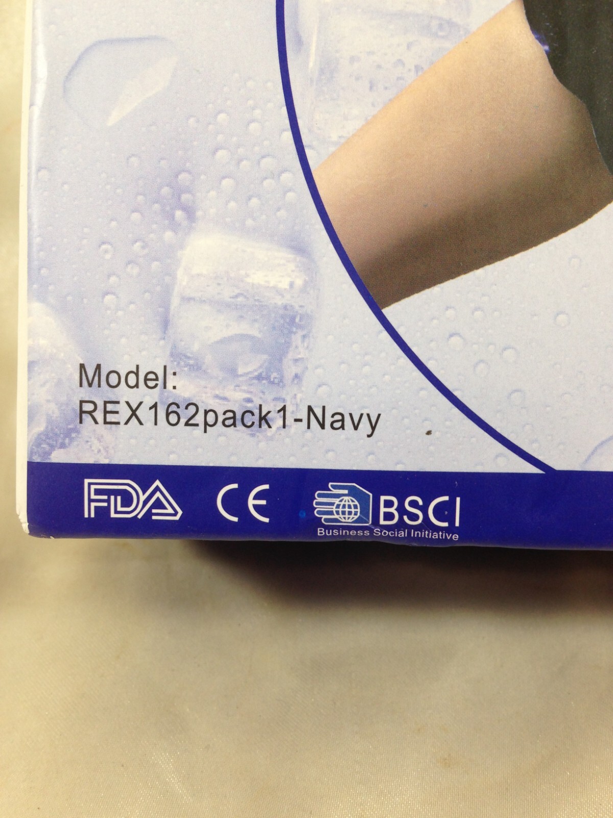 REVIX Reusable Gel Cold Pack for Knee REX162 Navy Blue