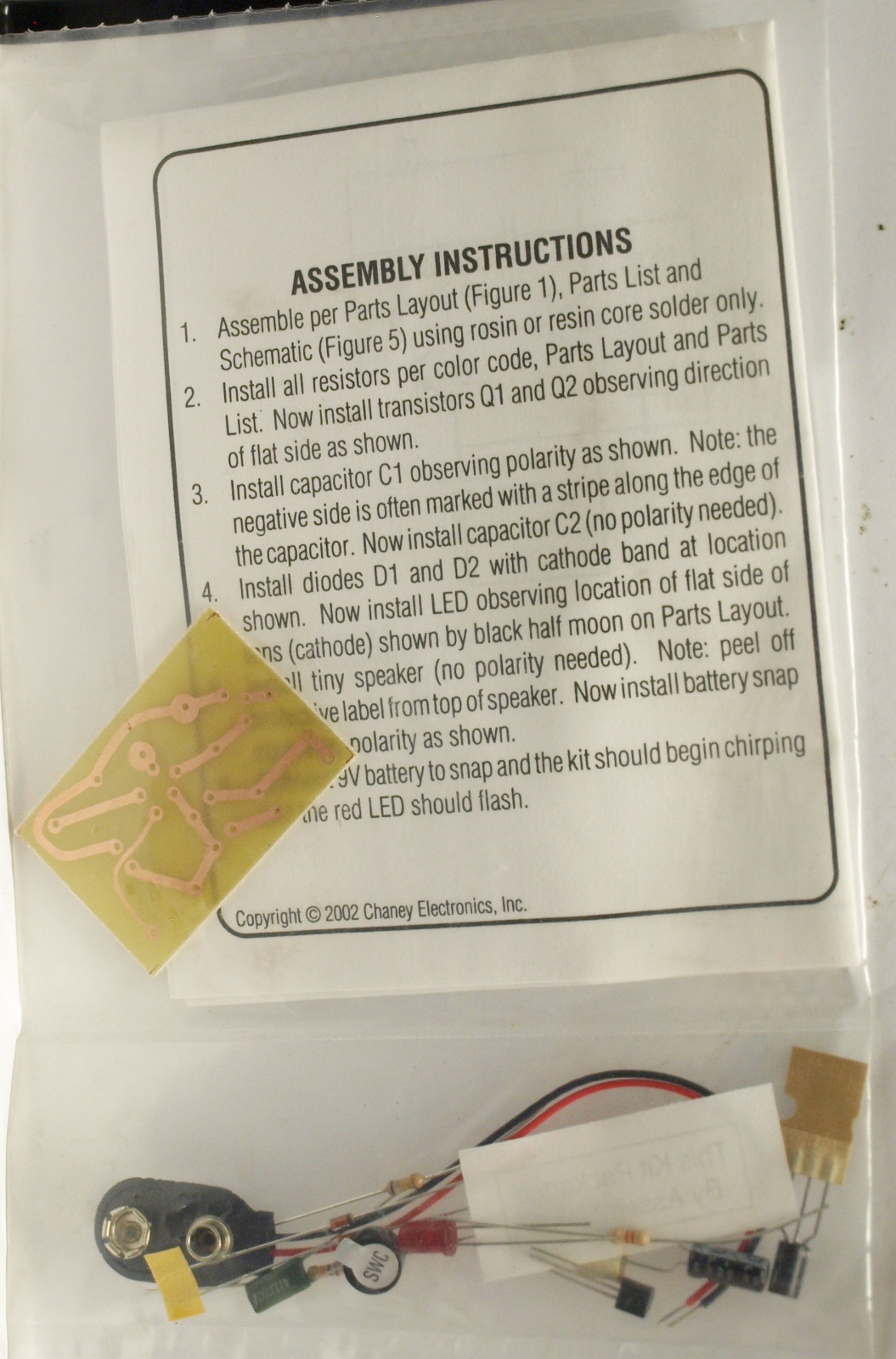 Chaney Electronics Chirp Chirp Kit C6878 - NEW