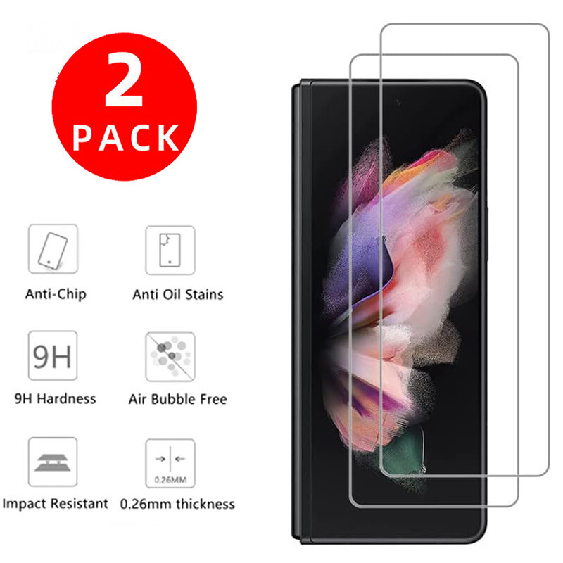 2x Tempered Glass Screen Protector for Samsung Galaxy Z Fold 3 5G (Outer Screen)