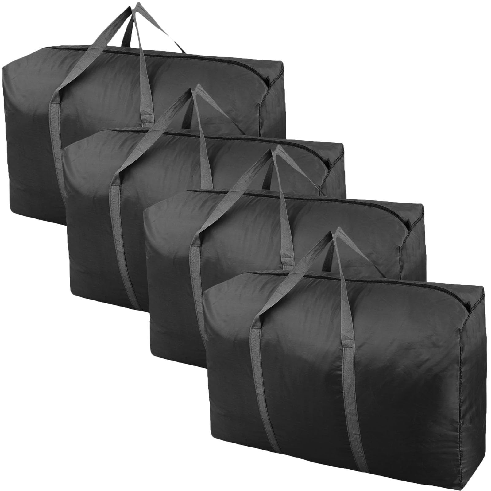 100L Extra Large Storage Bags, Big Moving Bags with Strong Zippers & Carrying...