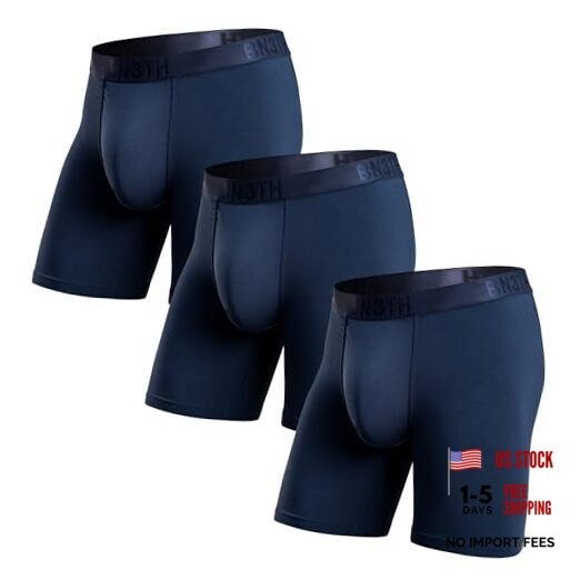 mens Pro 2.0 Premium Underwear With Pouch Large Navy