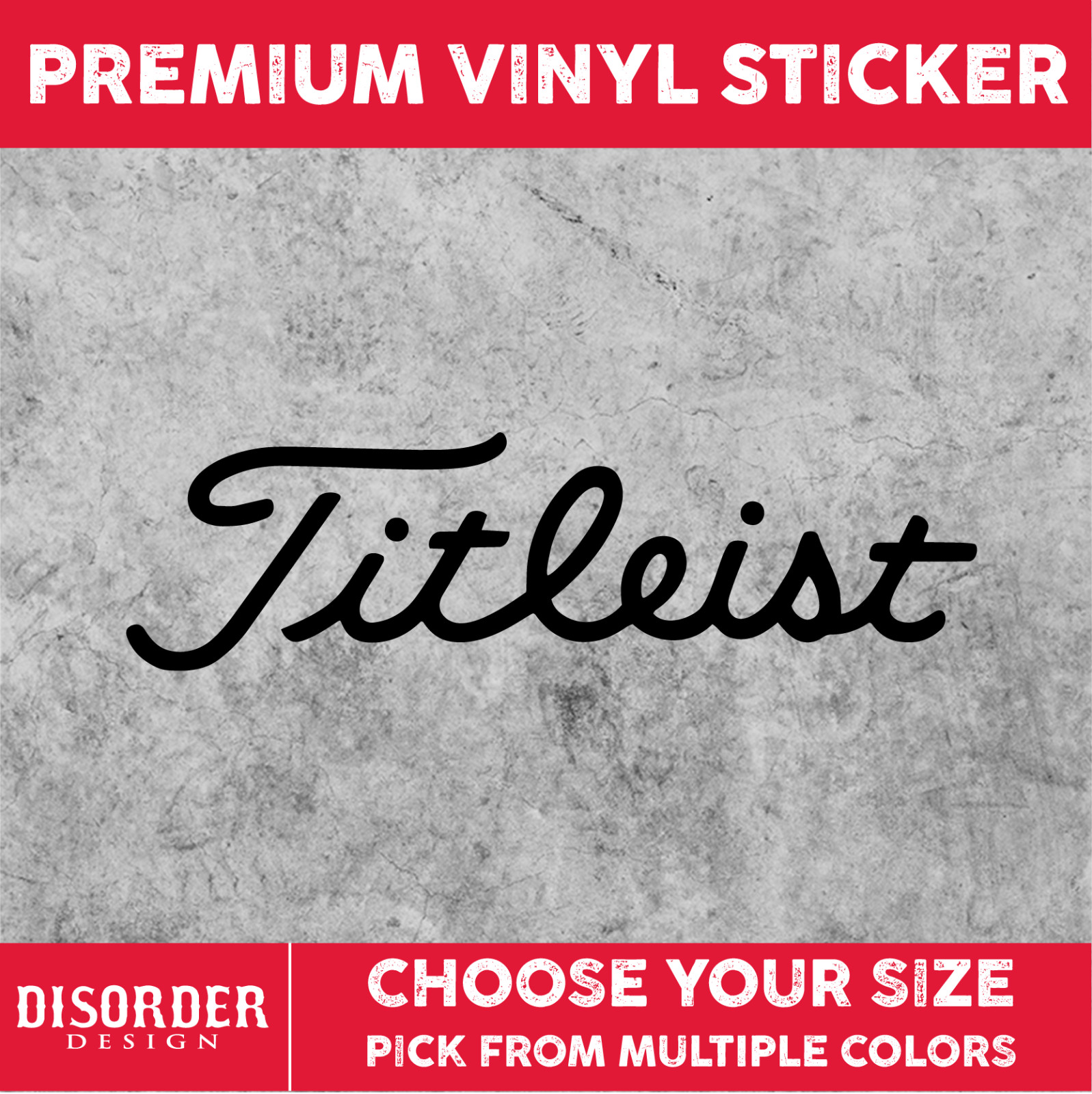 TITLEIST GOLF [VINYL STICKER] BALL PGA CAR TRUCK WINDOW LAPTOP FOLDER TUMBLER