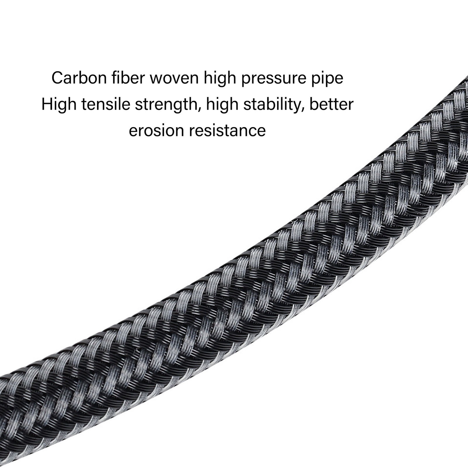 Professional Carbon Fiber Woven Diving High Pressure Hose For Safe Scuba Diving