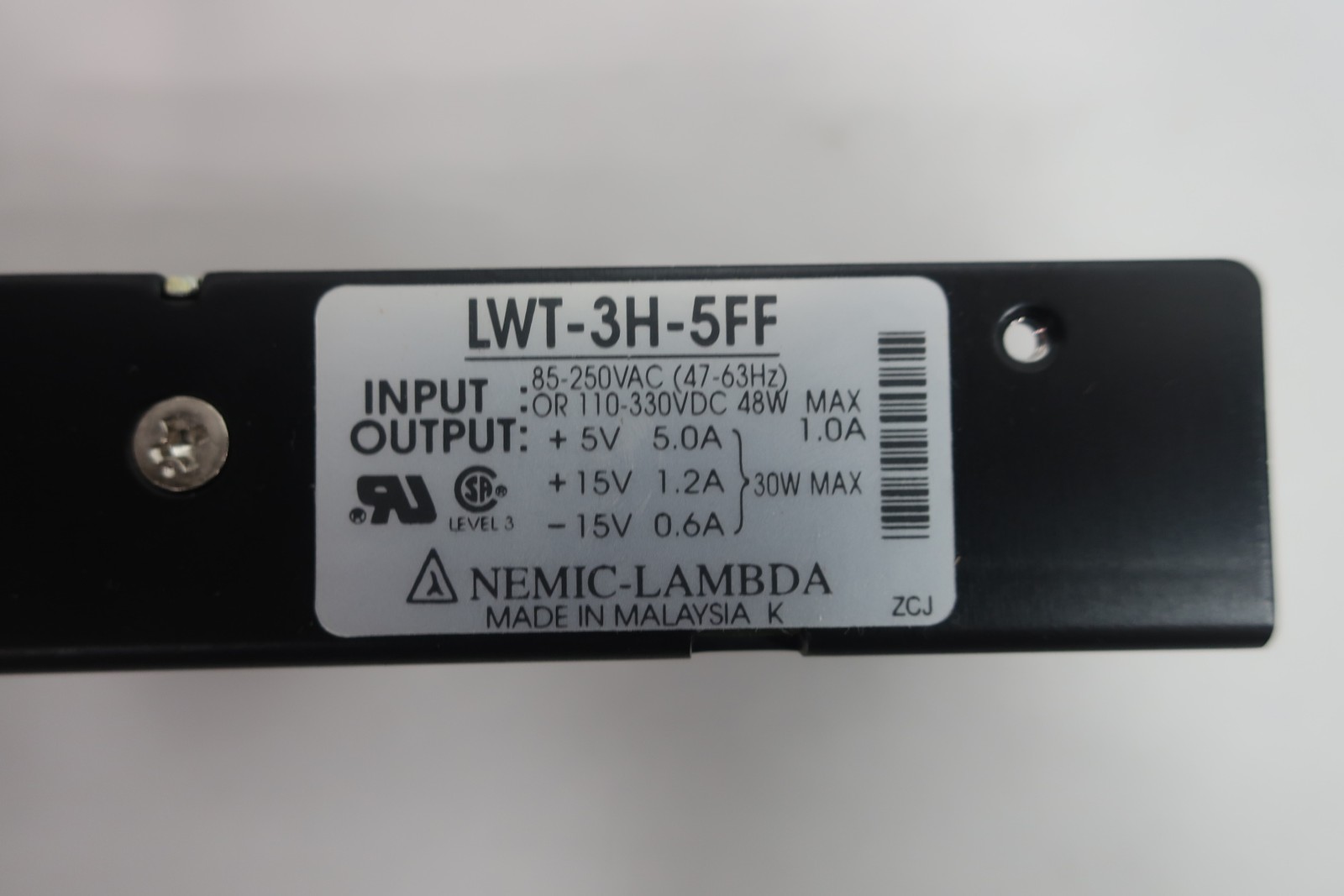 Nemic Lambda LWT-3H-5FF Power Supply 85-250v-ac 5a 15v-dc 30w