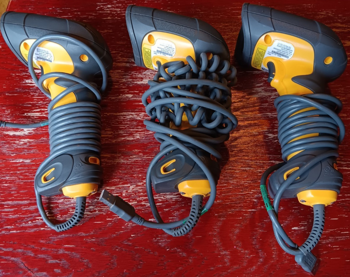 Lot of 3 - Symbol - Barcode Scanners - DS3508-SR20005R. Tested & Working.