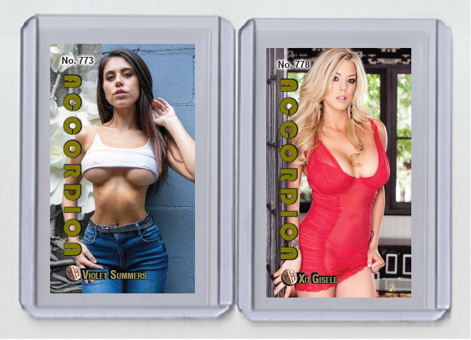 Xo Gisele rare MH Accordion #'d x/3 Tobacco card no. 778
